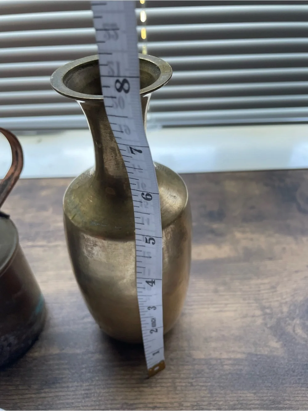 Vintage Gold-Tone Brass Vase